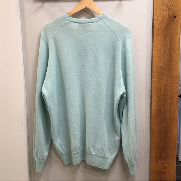 Brooks Brothers Mens Crewneck Sweater Size XL Lightweight 100% Scottish Cashmere - Picture 9 of 16